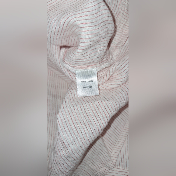 J. JILL long sleeve PINK stripe Shirt 1X - Picture 5 of 6